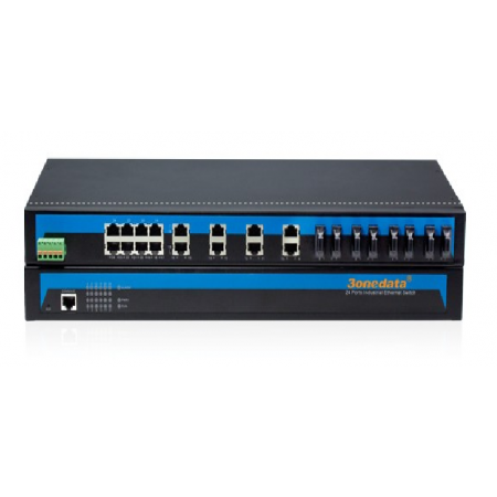 IES5024-8F 3ONEDATA Switch Ethernet công nghiệp có quản lý 16 cổng Fast Ethernet và 8 cổng quang